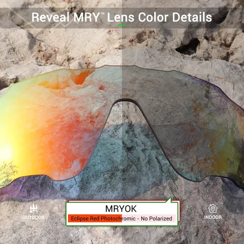 Vista 3 de Mryok UV400 - Lentes de repuesto para Oakley Juliet, color rojo