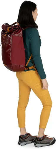 Vista 7 de Osprey Transporter - Mochila para portátil con tapa enrollable, estampado de hojas de palma