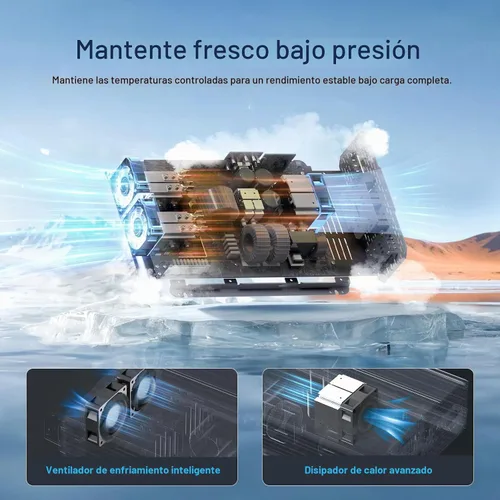 Vista 4 de Renogy - Inversor de onda Off-Grid Solar Power Inverters for Vehicles with GFCI AC Outlets, 5V/2.1A USB, Hardwire Port, Remote Controller, Surge