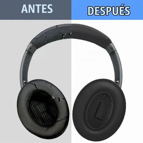 Vista 3 de Adhiper Almohadillas para los oídos + diadema + cubierta de silicona para los oídos + protector de diadema Kit de reparación para auriculares Bose