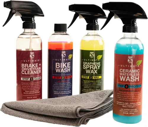 Vista 3 de SILCA Bike Spa - Ultimate Bike Wash Concentrado de baño de burbujas ecológico - Surfactantes avanzados encapsula la suciedad - aroma Cherry Glow