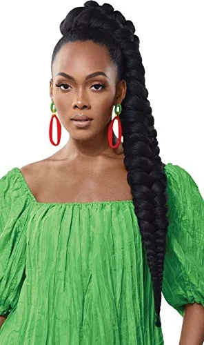 Vista 5 de Outre Braid Up - Trenza preestirada 3 x 56 pulgadas (paquete de 5, 2T1B/350)