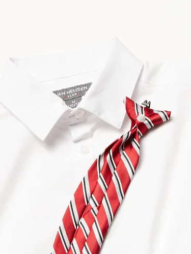 Vista 2 de Van Heusen Conjunto de camisa de vestir y corbata con botones y cuello de manga larga para niño