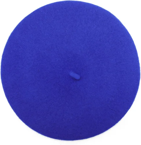 Vista 194 de ZLYC - Boina francesa de lana unicolor para mujeres y niñas