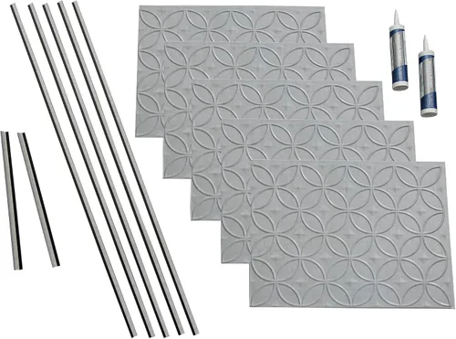 Vista 15 de FASÄDE Kit de anillos decorativos de vinilo para salpicaduras de 15 pies cuadrados en cobre pulido