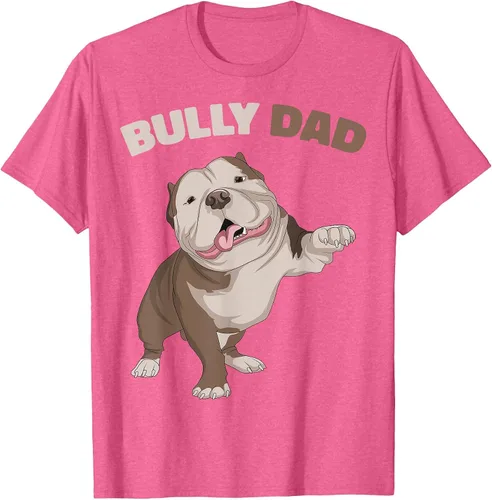 Vista 40 de American Bully Dad Dog Owner Father Funny Men T-Shirt Asphalt Grey