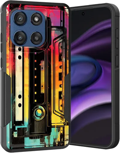 Vista 212 de para Moto G Play 4G 2024, funda de dos capas híbrida resistente y a prueba de golpes, PC duro + silicona suave protectora para Motorola Moto G Play