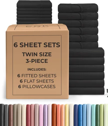Vista 263 de Pack of 2, Twin Size 3 Piece Sheet Set - Breathable & Cooling - White