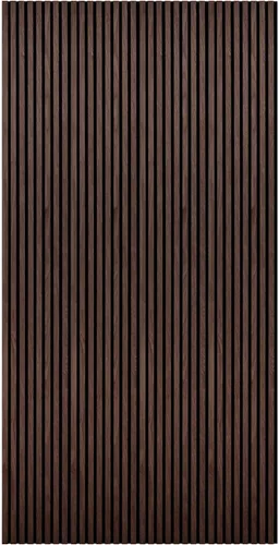 Vista 3 de Paneles de madera para pared, paneles de pared acústicos de roble, 4 unidades, paneles de madera de pared, 94.49 x 12 pulgadas, paneles de pared