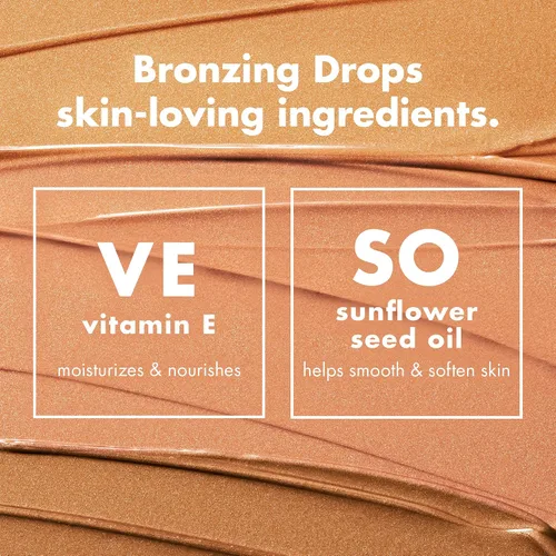 Vista 3 de e.l.f. SKIN - Gotas bronceadoras, bronceador líquido para rostro y piel, crea un brillo bañado por el sol, infundido con vitamina E, vegano y libre