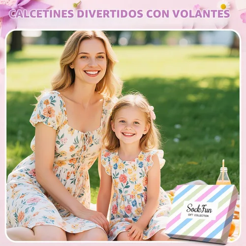 Vista 3 de Calcetines con volantes, regalos de encaje con volantes, calcetines de encaje para recién nacidos, niños y niñas Rosa Blanco Púrpura Azul Volantes