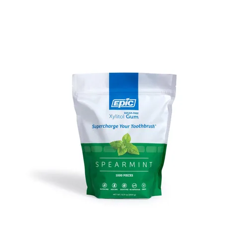 Vista 61 de Epic - Chicle globo endulzado con 100% xilitol 1.06g xylitol per piece; aspartame free; non-GMO; vegan; supports dry mouth relief; for use after
