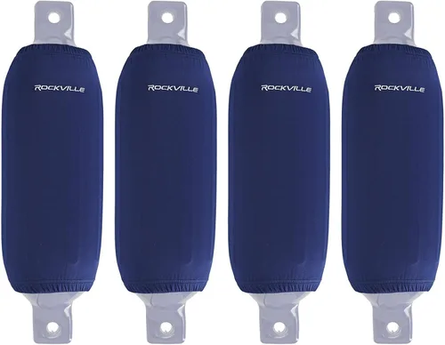 Vista 31 de Rockville C8527NB - Paquete de 4 fundas para guardabarros de barco de 8.5 x Azul marino