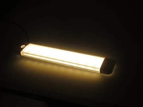 Vista 7 de Pactrade Marine Luz de techo LED de cortesía para coche de barco, 10-30V, interruptor táctil, blanco cálido/azul