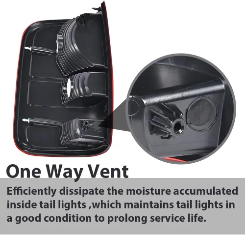 Vista 6 de G-PLUS Luces traseras sin bombillas compatibles con Ford F150 King Ranch, Lariat, XL 2004 2005 2006 luces traseras traseras faros traseros lente