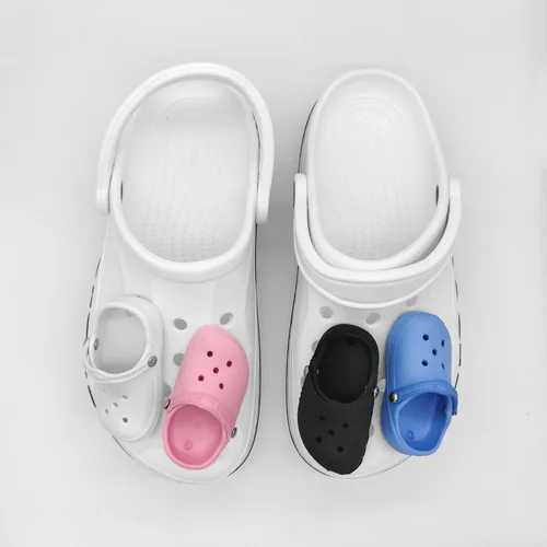 Vista 5 de LacesUS 4 dijes de repuesto para Crocs Jibbitz zapatos, mini dijes de decoración de zapatos para adultos, niñas, adolescentes, niños y sandalias