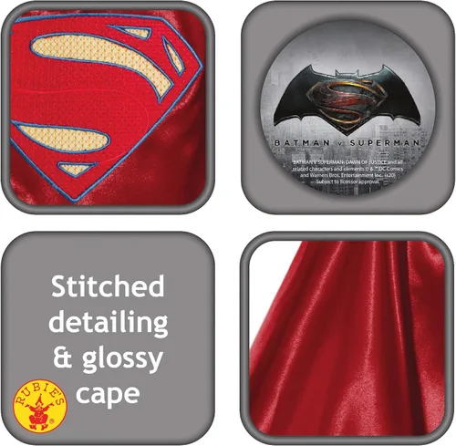Vista 4 de Rubies Batman V Superman: Dawn of Justice Deluxe - Capa de Superman para hombre