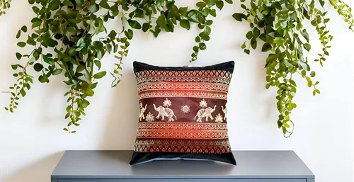 Vista 6 de Fundas de almohada decorativas de 16 x 16 pulgadas (15.7 x 15.7 in) con estampado de elefante y sol, funda de cojín para sofá, silla, cama, cierre