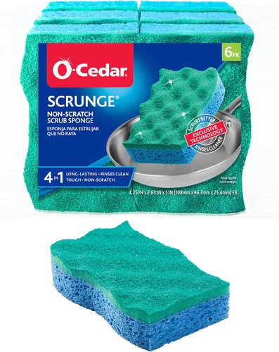 Vista 6 de Esponja multi-uso O-Cedar, 6 unidades, SYNCHKG036129, 6, Verde xl (Green,x-large), 1, 1