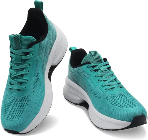 Vista 2 de QUINMOK Tenis antideslizantes para mujer, de malla, para caminar y correr
