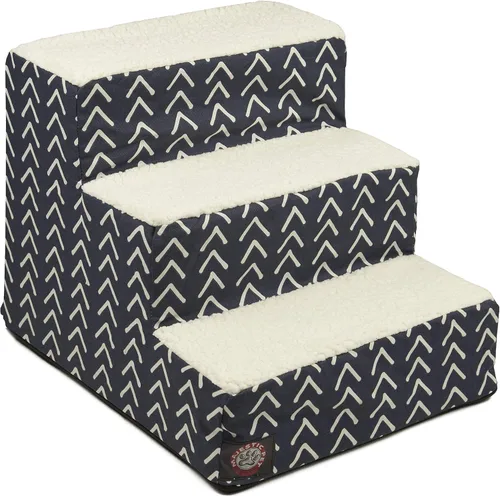 Vista 55 de Majestic Pet - Escaleras portátiles para mascotas suave escalón de espuma de sherpa escalones para perros y gatos rampa para cachorros