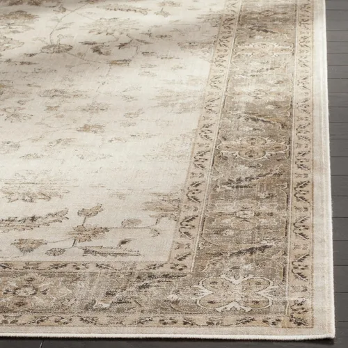 Vista 3 de SAFAVIEH Vintage Collection - Alfombra de pasillo de 2 pies 2 pulgadas x 6 pies, piedra y ratón, diseño oriental tradicional de viscosa envejecida
