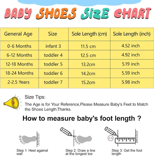 Vista 6 de JOINFREE Zapatillas transpirables para bebés y niñas, zapatos antideslizantes para primeros pasos, zapatos de cuna para interiores y exteriores