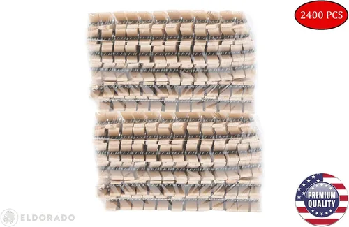 Vista 3 de Eldorado Pinzas para ropa, madera ntural estándar, a prueba de manchas, 3 pulgadas, paquete de 2400 unidades, para uso diario, ropa, toallas