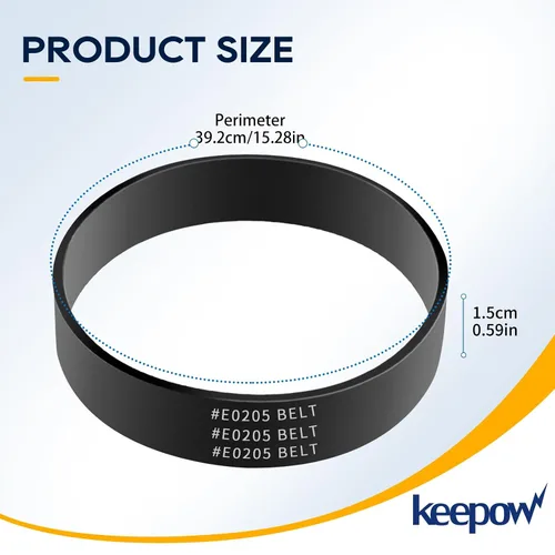 Vista 3 de KEEPOW Correa de vacío compatible con correa de vacío Eureka, parte E0205 Power Speed Vacuum, apto para Eureka modelo NEU280, NEU182A, NEU202