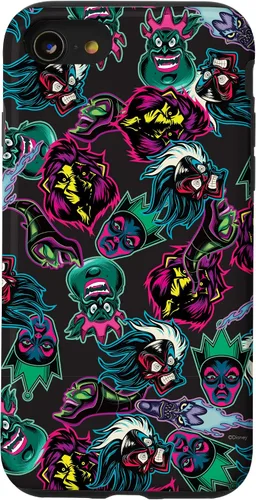 Vista 18 de Funda con estampado de neón malvado de villanos de Disney para iPhone 16