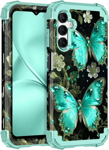 Vista 22 de LONTECT Funda para Galaxy S26 5G a prueba de golpes, 3 en 1, resistente y resistente, policarbonato duro+híbrida suave resistente de alto impacto