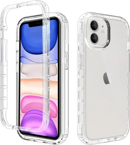Vista 54 de TENOC Funda para teléfono compatible con iPhone 11, color negro, antihuellas, antigolpes, mate, para 6.1 pulgadas
