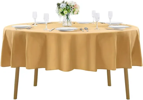 Vista 88 de Mantel rectangular de tela de poliéster lavable de 60 x 120 pulgadas, para decoración de bodas, fiestas, comedores, banquetes
