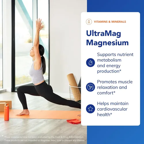 Vista 3 de Pure Encapsulations UltraMag Magnesio - Absorción Superior - Apoyo Óseo y Muscular* - Suplemento de Minerales Esenciales - Vegano y Sin OGM - 120