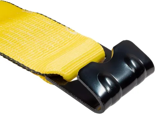 Vista 3 de Mytee Products Correas de trinquete de gancho plano de 4 pulgadas, correas de amarre de trinquete resistentes de 4 x 20 pies con ganchos planos