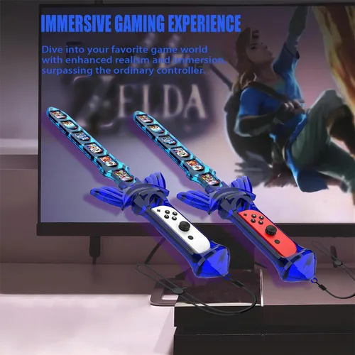 Vista 8 de KOEBSHPE Sword Accessories for Nintendo Switch, Skyward Sword Accessories for Switch SportsLegend of Zelda Tears of the KingdomSkyward Sword HD
