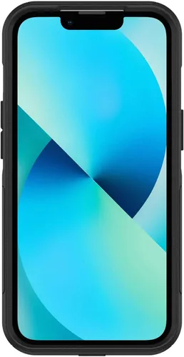 Vista 6 de OtterBox Funda para iPhone 13 (solamente) de la serie Commuter, color negro, delgada y resistente, apta para bolsillo, con protección de puerto