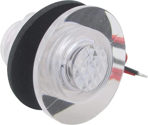 Vista 5 de Pactrade Marine 4 Piezas Bote LED Livewell Botón Redondo Azul Cortesía Luz OEM Impermeable