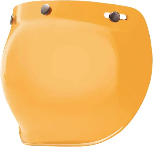 Vista 6 de GDM Casco de moto Bubble Shield 3-Snap Button Flip Up Down Universal (Ámbar degradado)