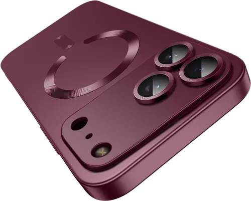 Vista 43 de Funda magnética para iPhone 13 Pro MagSafe con protector de lente de cámara, protección completa, delgada, suave, a prueba de golpes, antiarañazos