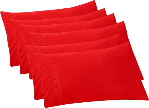 Vista 79 de Elegant Comfort Fundas de almohada sólidas de microfibra de alta calidad hotelera, tejido suave, resistente a las arrugas y a las manchas, fácil