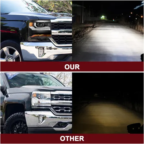 Vista 7 de JSBOYAT HID/Xenon para Chevy Silverado 1500 2016-2019 Conjunto de Faros Delanteros de Repuesto Proyector LED DRL Estilo OE de Fábrica Par Juego