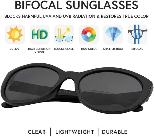Vista 3 de Lentes de sol con lectores para mujer, lentes de sol tintados para leer tramposos, Florencia