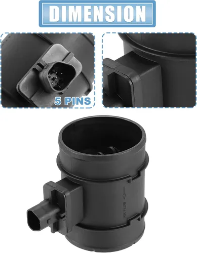 Vista 3 de X AUTOHAUX 0280218421 Sensor de flujo de aire masivo para Chevrolet Aveo 2009-2011 Medidor MAF Sensor, reemplazo de flujo de aire, para Chevrolet