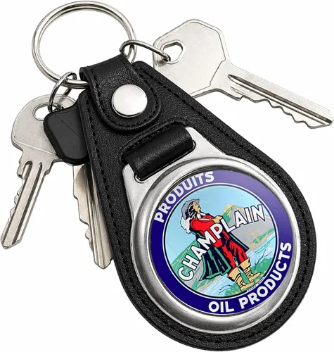 Vista 69 de Brotherhood Round Key Chain for Vintage Motor Oil, Petroleum, and