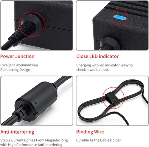 Vista 3 de Delippo Cargador adaptador de CA para portátil ASUS adp-230gb b ROG Zephyrus M GM501 GM501GS-XS74 ADP-230GB B GR8 II-6GT016Z ROG GR8 II-T094M GX501