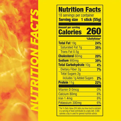 Vista 2 de Slim Jim Monster Smoked Jerky Sticks, sabor original, 1.94 onzas, 18