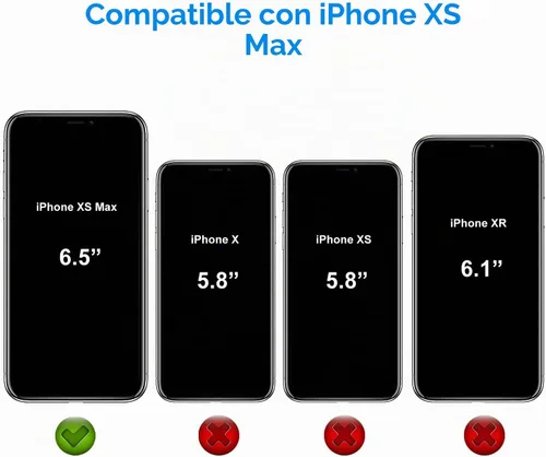 Vista 2 de JETech Funda para iPhone Xs Max, antiamarilleo, color negro