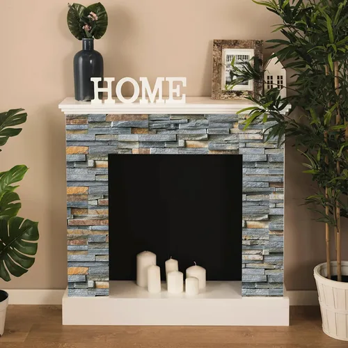 Vista 7 de TUOKING 3 Piezas Azulejos Despegar y Pegar para Salpicadero de Cocina 4"x 12" PVC Autoadhesivos Subway Mate Imitación Piedra Panel de Pared Ladrillo