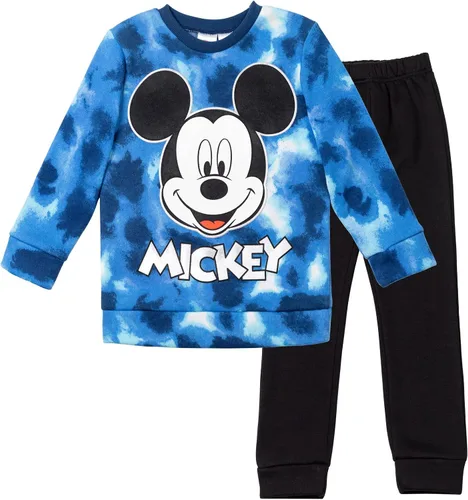 Vista 10 de Disney Conjunto de sudadera y pantalones de Mickey Mouse para bebés y niños pequeños (12 meses - 7-8)